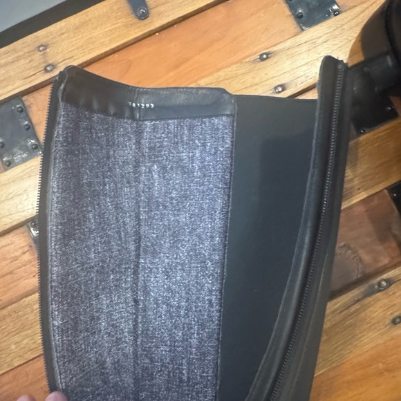 Aquatalia “Orella” Black Leather Weatherproof Heeled Boots - Picture 11 of 12